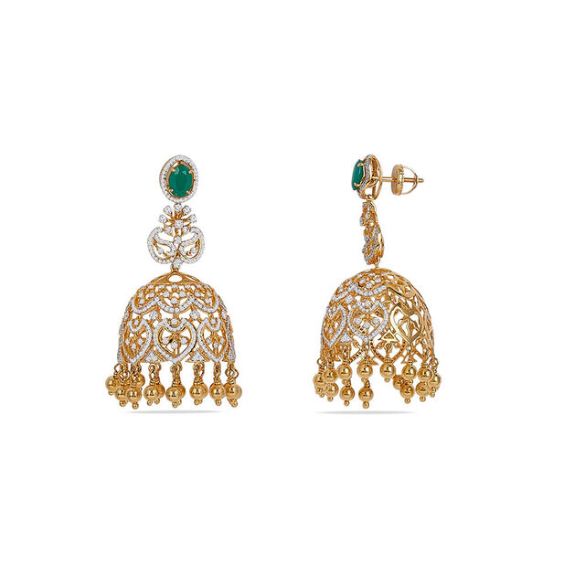 Tanishq 18KT Diamond Necklace Set for Women 9