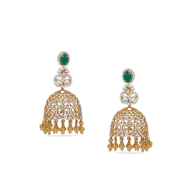 Tanishq 18KT Diamond Necklace Set for Women 8