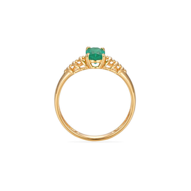 Tanishq 18KT Emerald Elation Finger Ring for Women 3