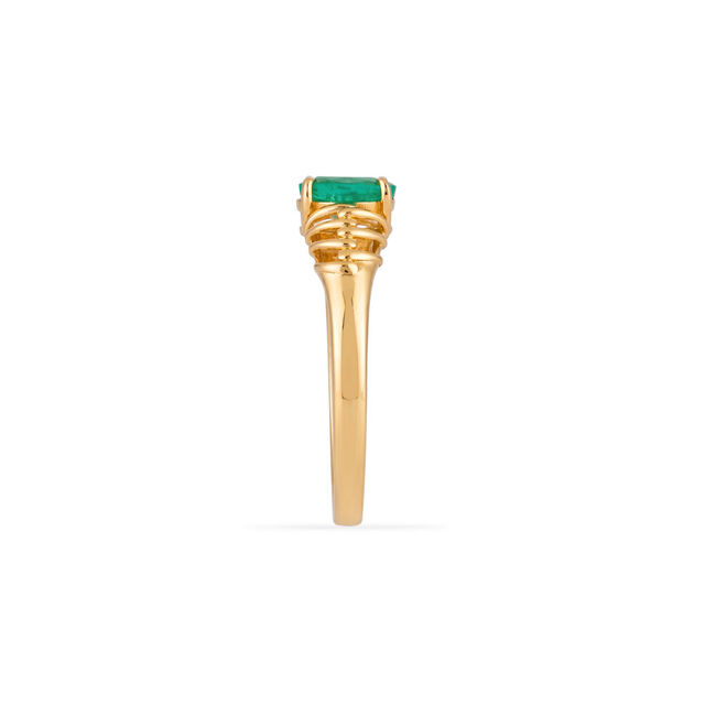 Tanishq 18KT Emerald Elation Finger Ring for Women 4