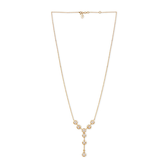 Tanishq 18KT Halo Loop Drop Y Necklace 
