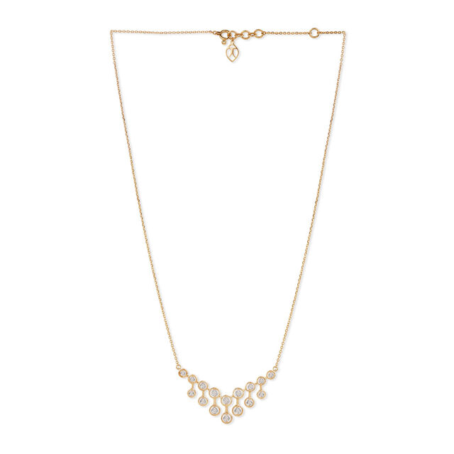 Tanishq 18KT Chandelier Drop Diamond Necklace 
