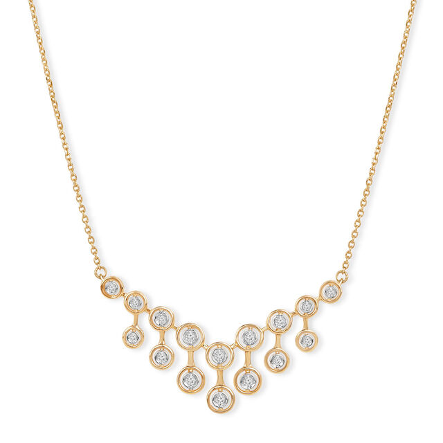 Tanishq 18KT Chandelier Drop Diamond Necklace 2