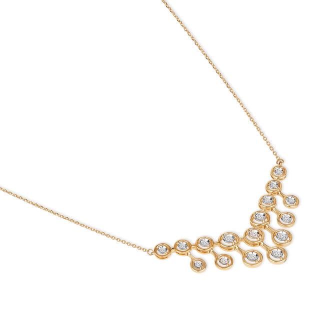 Tanishq 18KT Chandelier Drop Diamond Necklace 3