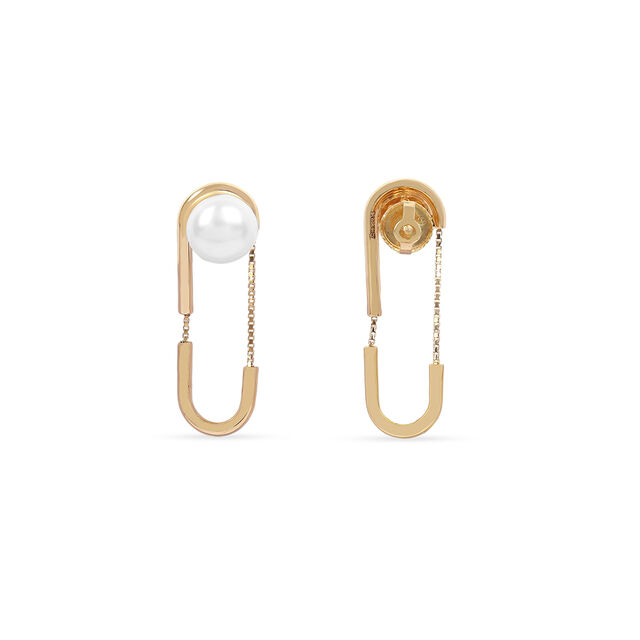 Tanishq 18KT Pearl Drop Earrings for Women 3
