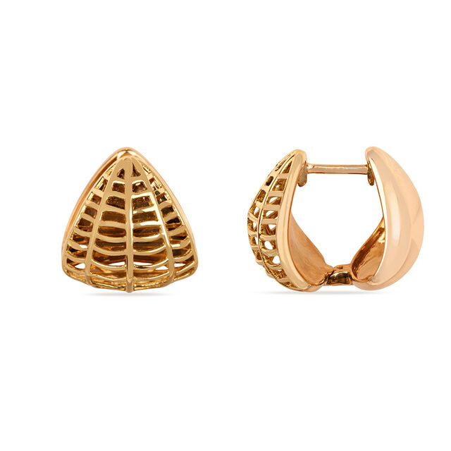 Tanishq 18KT Gold Hoop Earrings for Women 2
