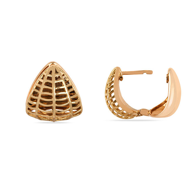 Tanishq 18KT Gold Hoop Earrings for Women 4