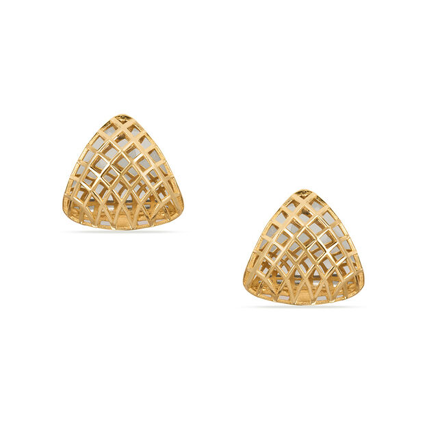 Tanishq 18KT Gold Hoop Earrings for Women 