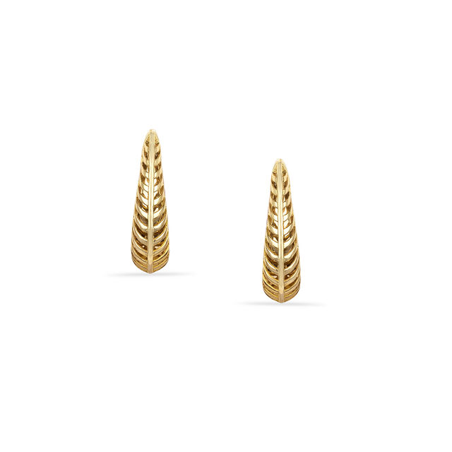 Tanishq 18KT Gold Hoop Earrings for Women 