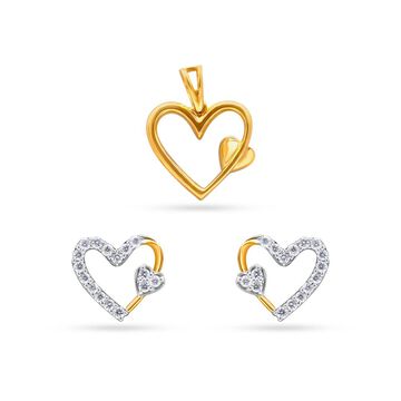 Eternal Love Diamond Heart Set