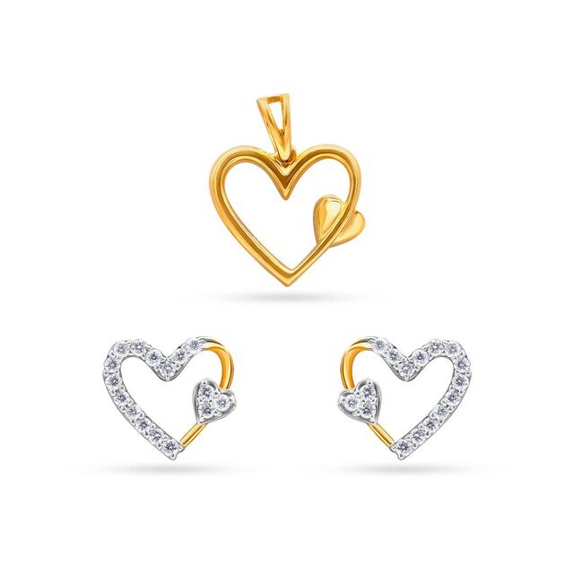 Eternal Love Diamond Heart Set