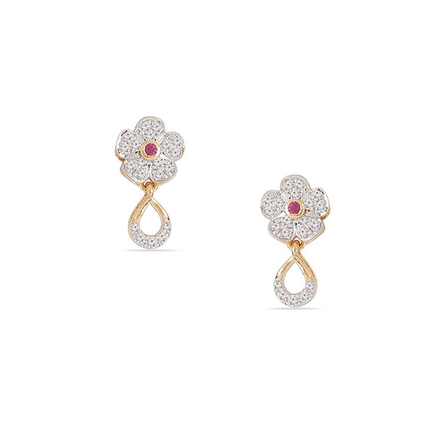Tanishq 18KT Diamond Necklace Set 4