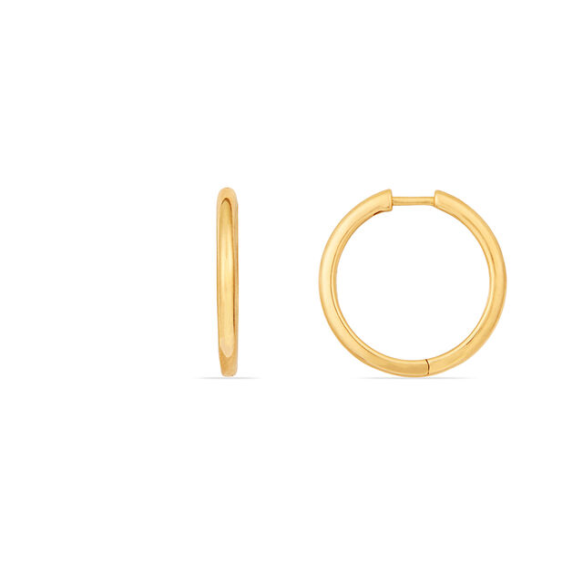 Tanishq 18KT Gold Hoop Earring for Women 3