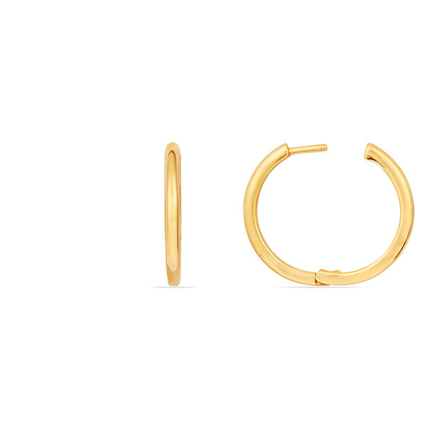 Tanishq 18KT Gold Hoop Earring for Women 5