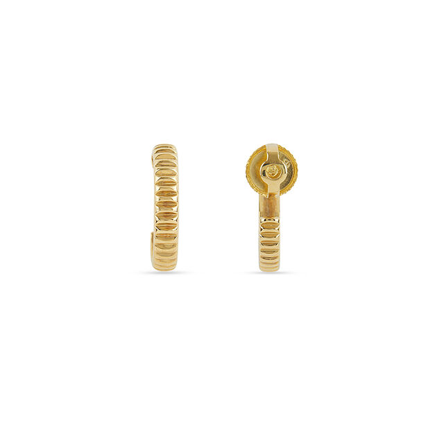 Radiant Groove Gold Hoop Earrings 4