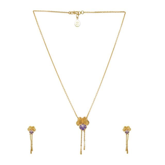 Tanishq 18KT Gold Necklace Set 2