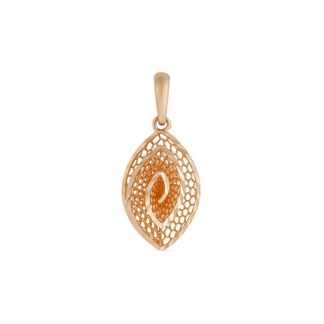 Tanishq 18KT Gold Pendant and Earrings Set 2