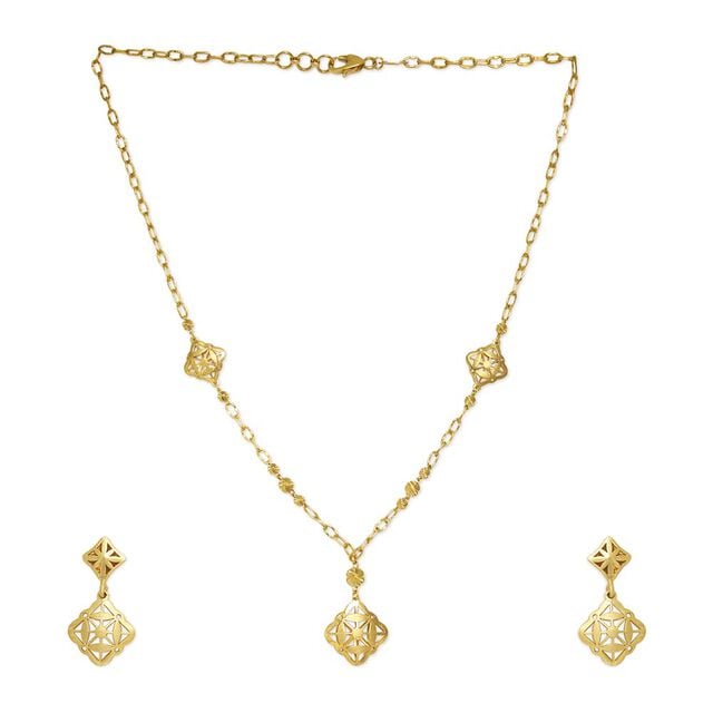 Tanishq 18KT Gold Necklace Set 2