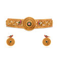 Gold & Gemstones Necklace & Earrings Set,,hi-res 