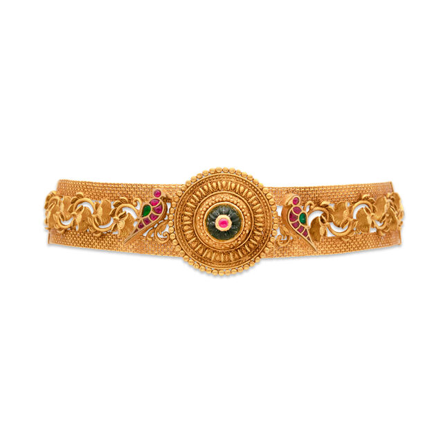 Gold & Gemstones Necklace & Earrings Set,,hi-res 2