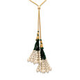 Gold & Gemstones Necklace & Earrings Set,,hi-res 5