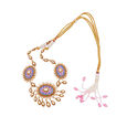 Lotus Blooms Heritage Gold Necklace Set,,hi-res 3