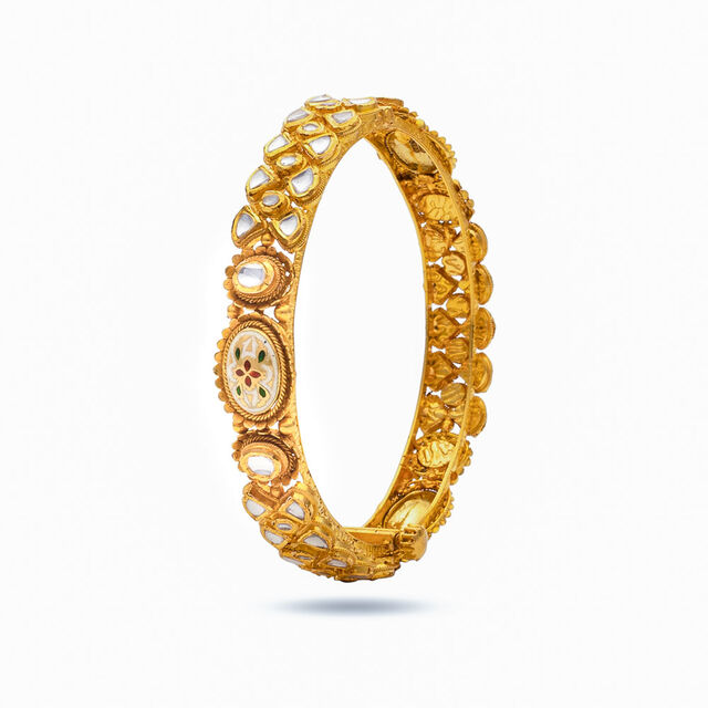 Nature's Embrace Gold Bangle,,hi-res 2