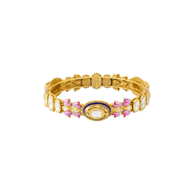 Enchanted Garden Kundan Polki Bangle
