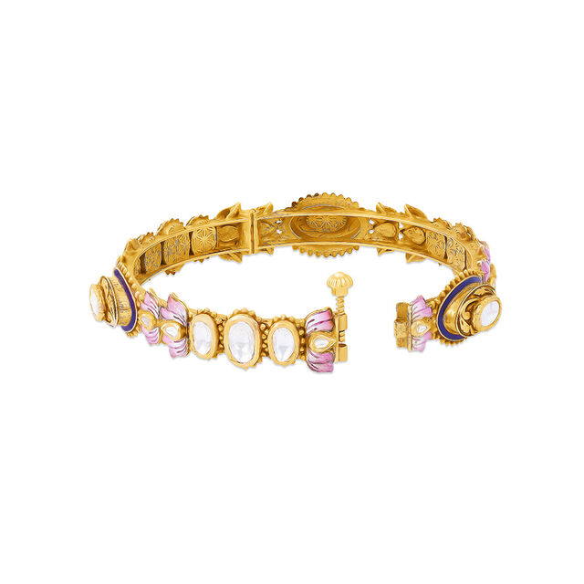 Enchanted Garden Kundan Polki Bangle