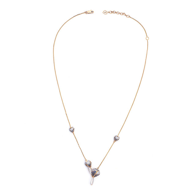 Elysian Tulip Whispers Gold and Diamond Pendant with Chain,,hi-res 