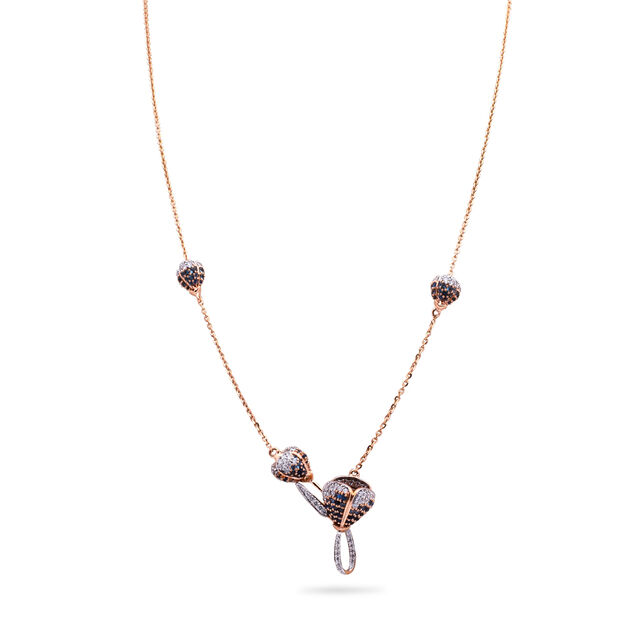 Elysian Tulip Whispers Gold and Diamond Pendant with Chain,,hi-res 2