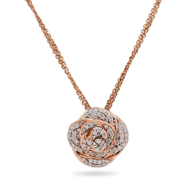 Radiant Rosebloom Affinity Gold and Diamond Necklace,,hi-res