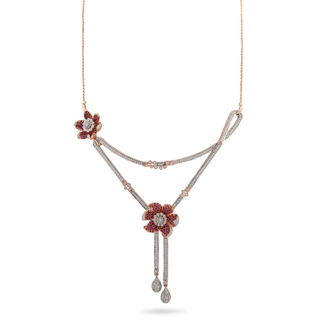 Majestic Blossom Ruby Necklace,,hi-res