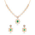 Tanishq 18 Karat Diamond Necklace Set for Women 2