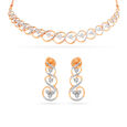 Tanishq 18 Karat Diamond Necklace Set for Women 