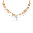 Tanishq 18 Karat Diamond Necklace Set for Women 