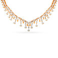 Tanishq 18 Karat Diamond Necklace Set for Women 3