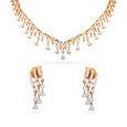 Tanishq 18 Karat Diamond Necklace Set for Women 4