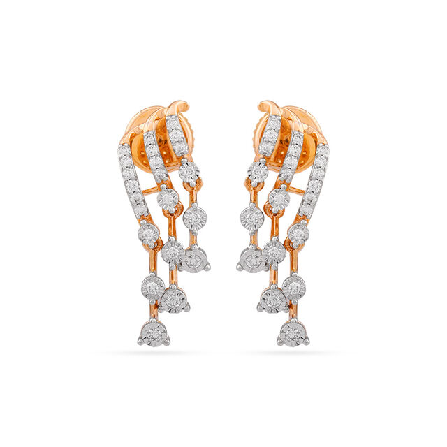 Tanishq 18 Karat Diamond Necklace Set for Women 5