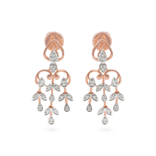 Tanishq 18 KT Diamond Necklace Set for Women 4