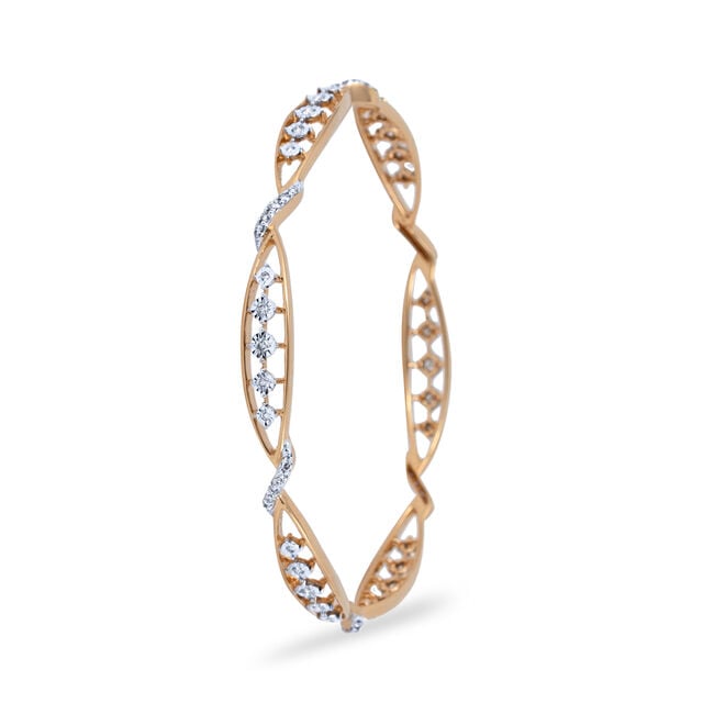 Elegant Interwoven Diamond Bracelet,,hi-res 