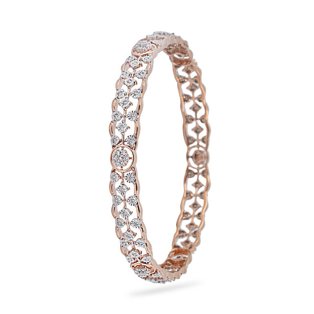 Luxurious Woven Diamond Bangle,,hi-res 