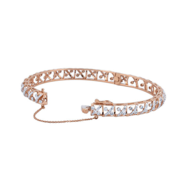 Artistic Diamond Square Bangles,,hi-res 3