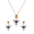 Seasonal Blaze Gold Pendant & Earrings Set,,hi-res 