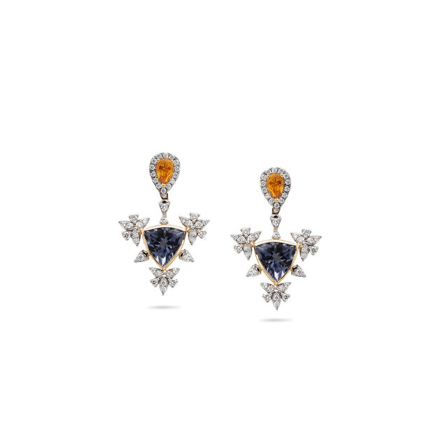Seasonal Blaze Gold Pendant & Earrings Set,,hi-res 3