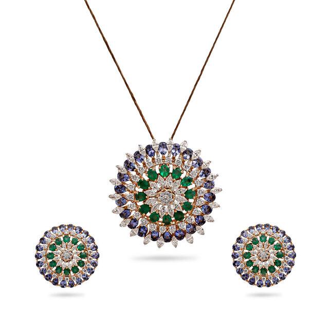 Celestial Harmony Tanzanite Pendant and Earrings Set,,hi-res 