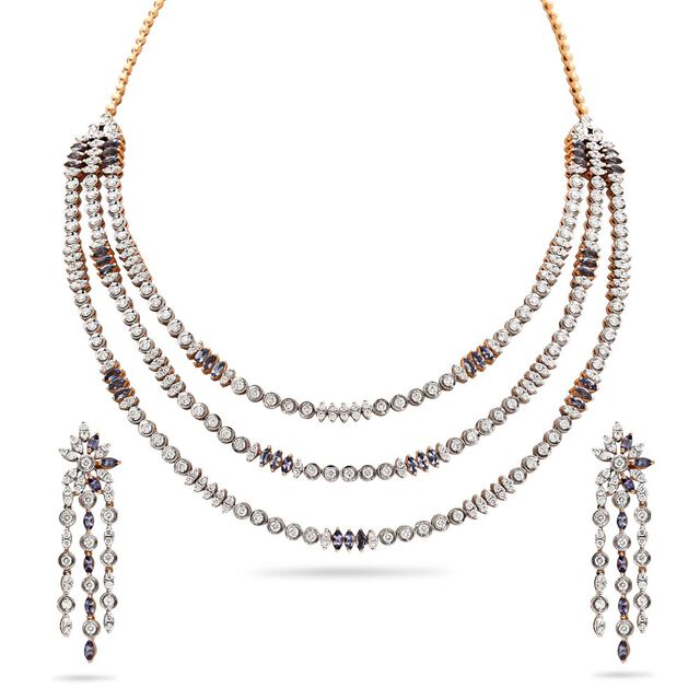 Tropical Downpour Tanzanite Necklace Set,,hi-res 