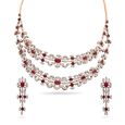 Radiant Bloom Diamond Necklace and Earring Set,,hi-res 
