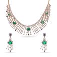 Peacock Spirit Diamond Necklace and Earring Set,,hi-res 