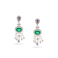 Peacock Spirit Diamond Necklace and Earring Set,,hi-res 2